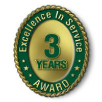 Excellence in Service - 3 Year Award